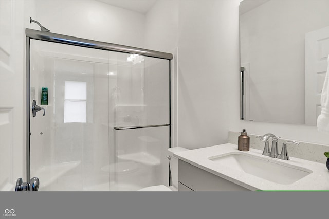 4250 Blackford Rd, Bargersville, IN 46106 - bathroom featuring vanity and a shower stall