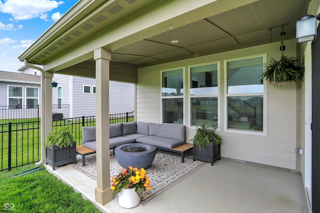 4250 Blackford Rd, Bargersville, IN 46106 - view of patio with an outdoor living space