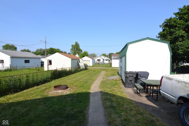 2616 Jackson St, Anderson, IN 46016 - view of yard with an outbuilding and a residential view