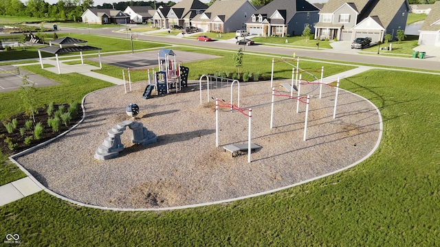 6842 Jacone Dr, Brownsburg, IN 46112 - view of home's community with a residential view and a lawn
