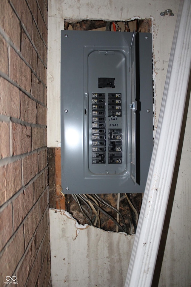 515 Hawthorne Ave, Anderson, IN 46011 - utility room featuring electric panel