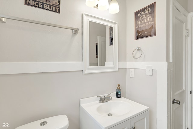 818 Vasbinder Dr, Chesterfield, IN 46017 - half bath with vanity and toilet