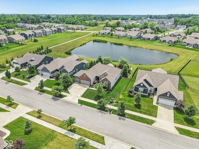 19281 Scofield Ridge Blvd, Westfield, IN 46074 - aerial perspective of suburban area with a nearby body of water