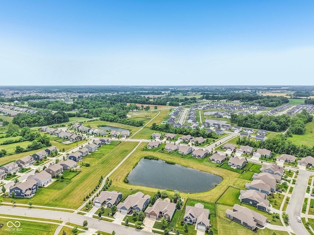 19281 Scofield Ridge Blvd, Westfield, IN 46074 - aerial view of property and surrounding area with a large body of water and nearby suburban area