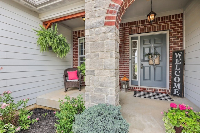 19281 Scofield Ridge Blvd, Westfield, IN 46074 - view of exterior entry with brick siding