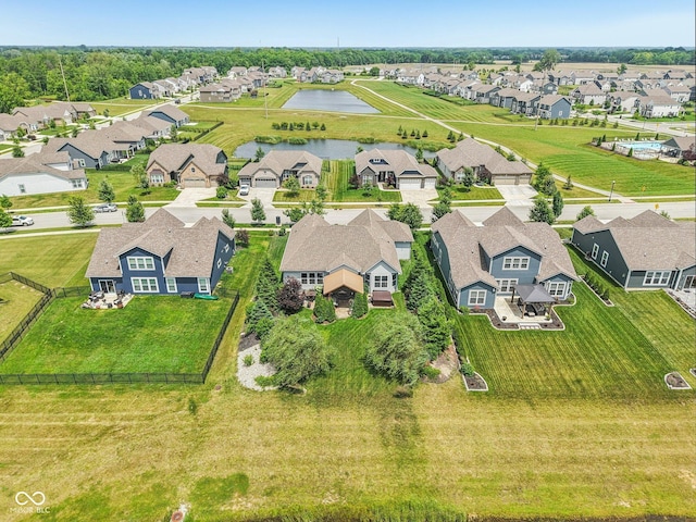 19281 Scofield Ridge Blvd, Westfield, IN 46074 - aerial perspective of suburban area with a large body of water