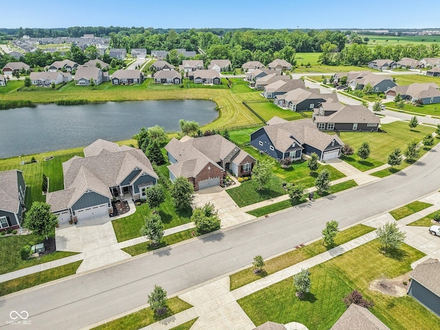 19281 Scofield Ridge Blvd, Westfield, IN 46074 - aerial perspective of suburban area featuring a large body of water