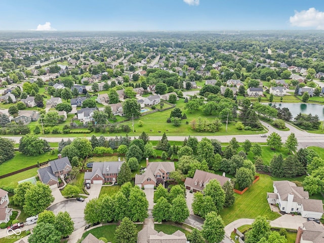 427 Quincy Pl, Westfield, IN 46074 - aerial perspective of suburban area featuring a nearby body of water