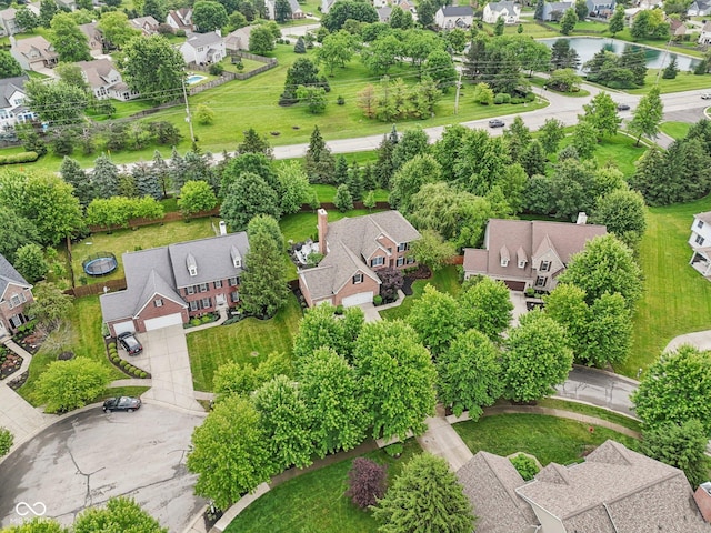 427 Quincy Pl, Westfield, IN 46074 - aerial view of residential area with a nearby body of water