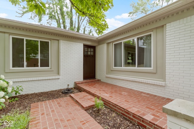 3841 Meridee Dr, Indianapolis, IN 46237 - entrance to property featuring brick siding