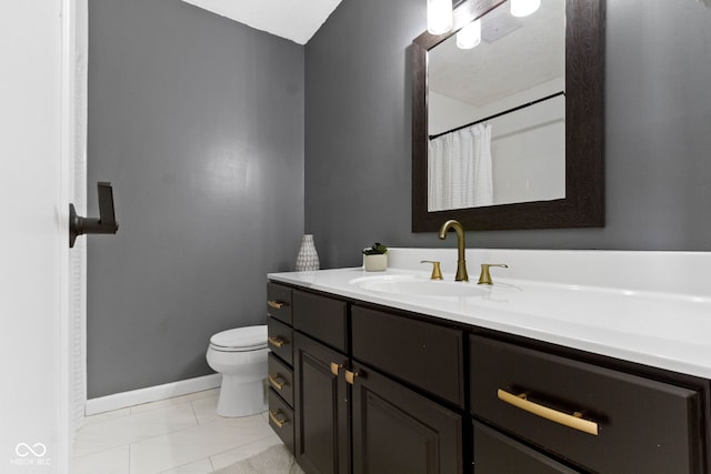 3841 Meridee Dr, Indianapolis, IN 46237 - full bath with vanity and tile patterned floors