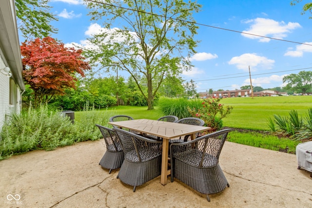 3841 Meridee Dr, Indianapolis, IN 46237 - view of patio / terrace featuring outdoor dining area