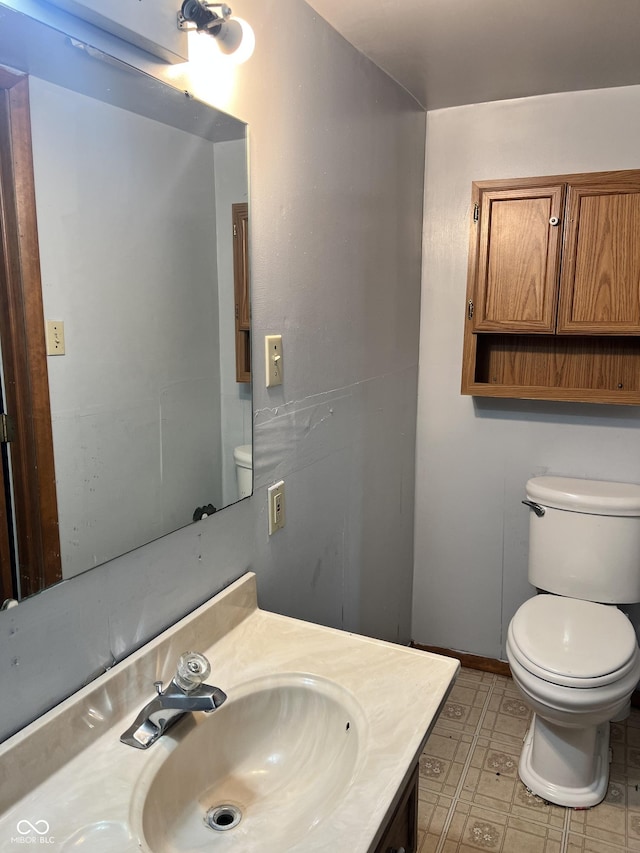 2244 Lafayette St, Anderson, IN 46012 - half bathroom with toilet and vanity