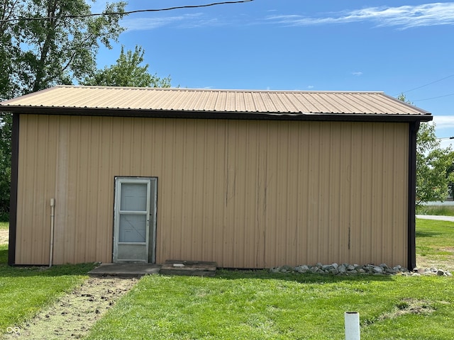 4673 S 400 W, New Palestine, IN 46163 - view of pole building with a yard
