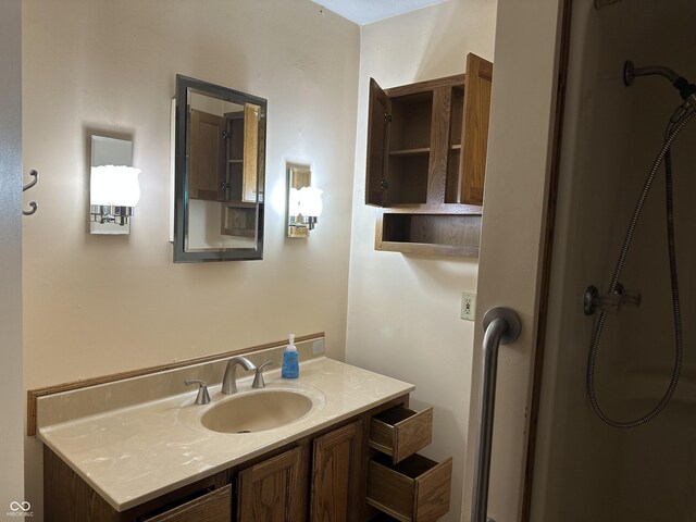 4673 S 400 W, New Palestine, IN 46163 - bathroom with vanity and a shower