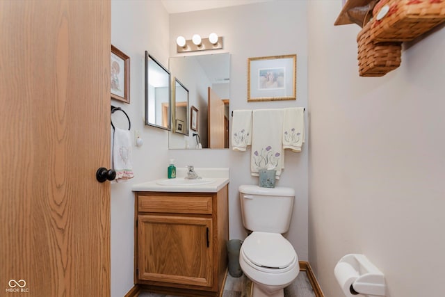 5515 Gateridge Ln, Indianapolis, IN 46237 - half bathroom with vanity and toilet