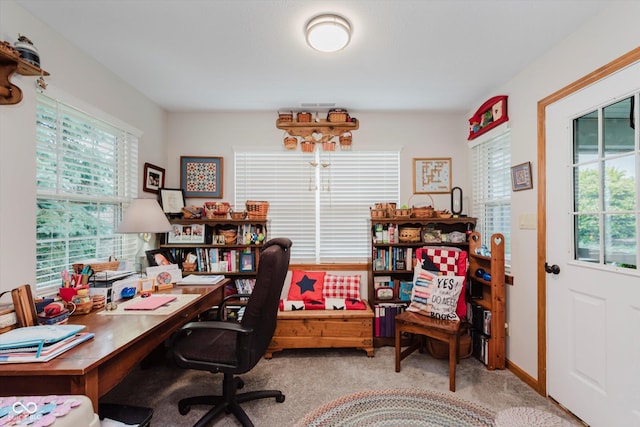 5515 Gateridge Ln, Indianapolis, IN 46237 - office area featuring carpet flooring