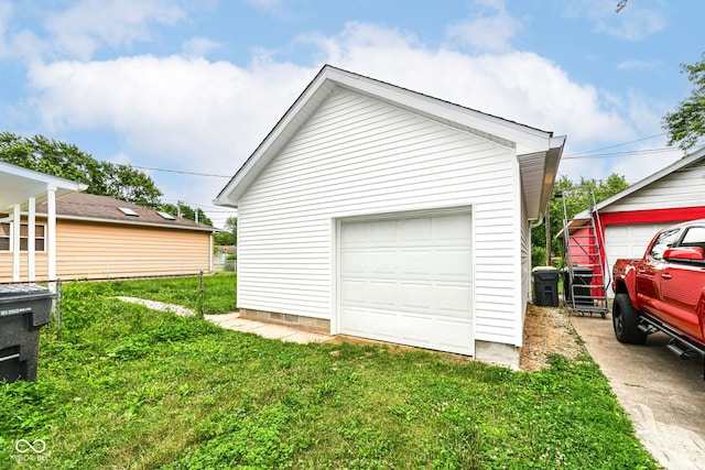 2413 Fowler St, Anderson, IN 46012 - view of detached garage