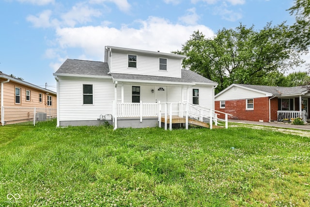 2413 Fowler St, Anderson, IN 46012 - back of house with a porch and a shingled roof