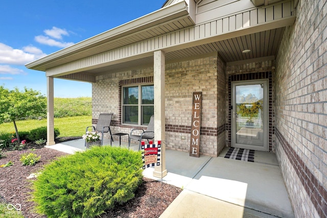 3072 W Glacier Dr, Monrovia, IN 46157 - view of exterior entry with brick siding and covered porch