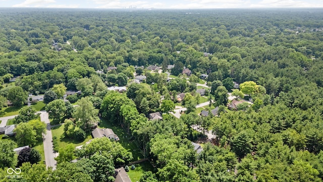 7629 Candlewood Ln, Indianapolis, IN 46250 - bird's eye view of a heavily wooded area