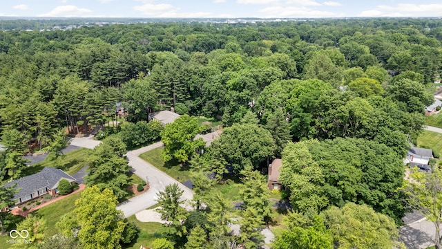 7629 Candlewood Ln, Indianapolis, IN 46250 - bird's eye view of a heavily wooded area