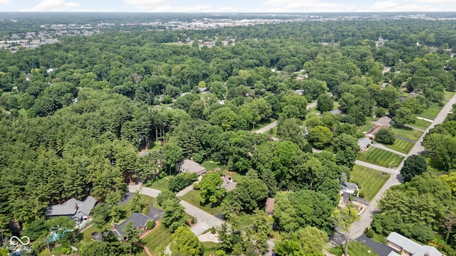 7629 Candlewood Ln, Indianapolis, IN 46250 - aerial overview of property's location featuring a forest