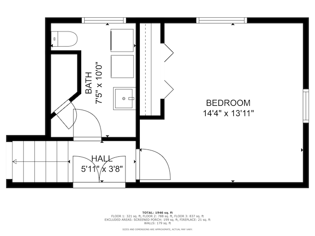 7629 Candlewood Ln, Indianapolis, IN 46250 - view of property floor plan