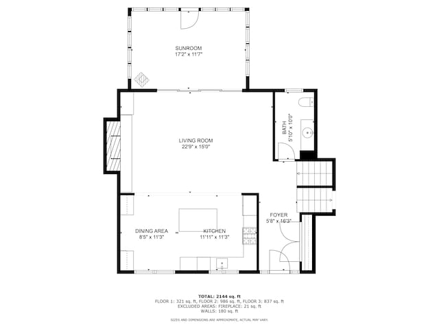 7629 Candlewood Ln, Indianapolis, IN 46250 - view of room layout