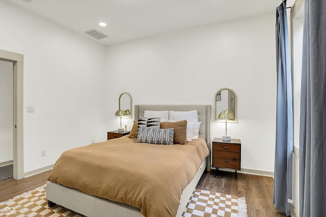 1046 N Hamilton Ave, Indianapolis, IN 46201 - bedroom with wood finished floors and recessed lighting