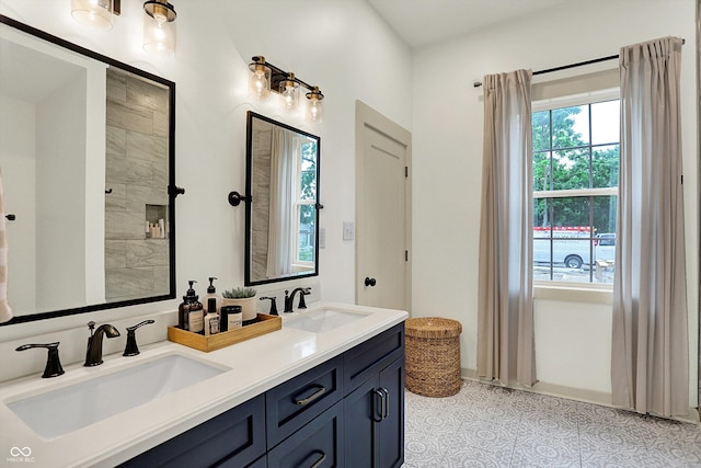 1046 N Hamilton Ave, Indianapolis, IN 46201 - bathroom featuring double vanity