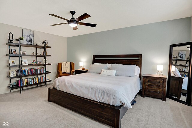 5306 Lavender Dr, Plainfield, IN 46168 - carpeted bedroom with ceiling fan