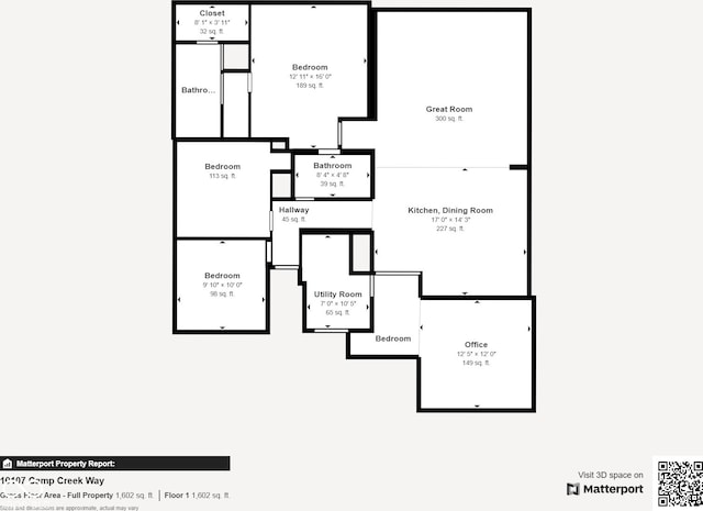 10107 Camp Creek Way, Indianapolis, IN 46229 - view of property floor plan