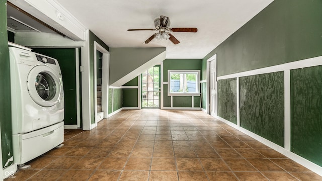 1515 Randall Rd, Indianapolis, IN 46240 - washroom with ceiling fan and washer / clothes dryer