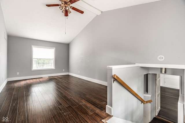 1515 Randall Rd, Indianapolis, IN 46240 - unfurnished room featuring a ceiling fan and wood finished floors