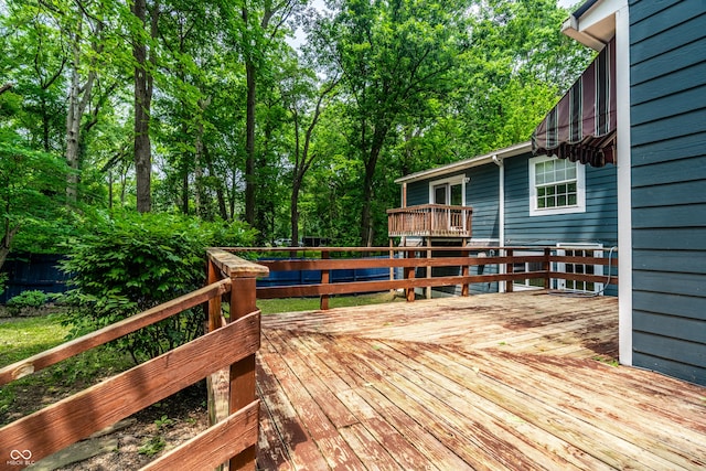 1515 Randall Rd, Indianapolis, IN 46240 - view of wooden deck