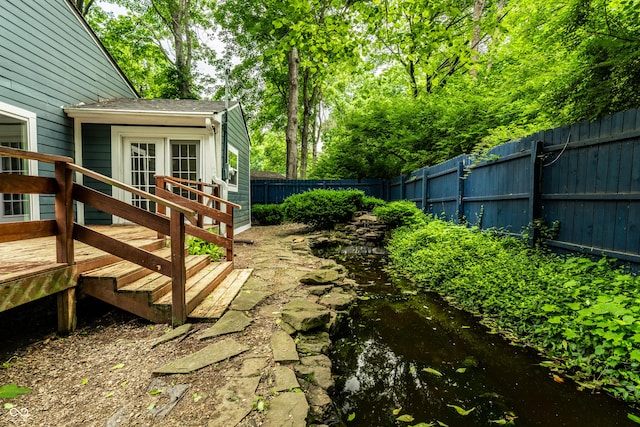 1515 Randall Rd, Indianapolis, IN 46240 - fenced backyard featuring a deck