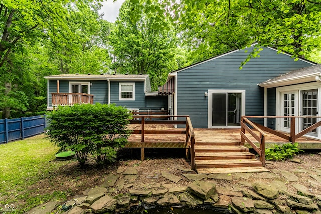 1515 Randall Rd, Indianapolis, IN 46240 - back of house featuring a deck