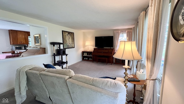 202 Collier St, Columbus, IN 47201 - carpeted living area featuring baseboards