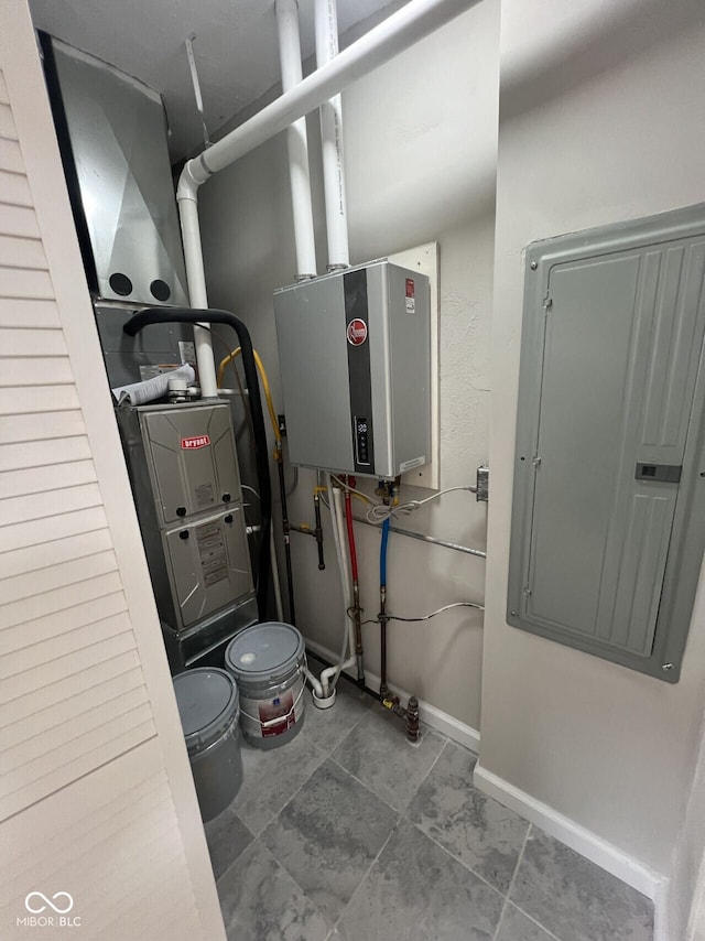 508 W 38th St, Indianapolis, IN 46208 - utility room with water heater and electric panel