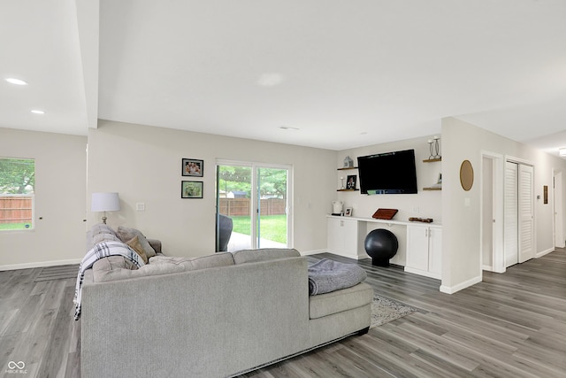 4132 Tincher Rd, Indianapolis, IN 46221 - living room with light wood finished floors and recessed lighting