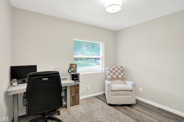 4132 Tincher Rd, Indianapolis, IN 46221 - home office featuring wood finished floors and baseboards