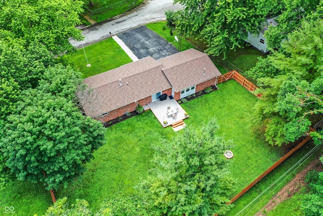 4132 Tincher Rd, Indianapolis, IN 46221 - aerial view of property and surrounding area