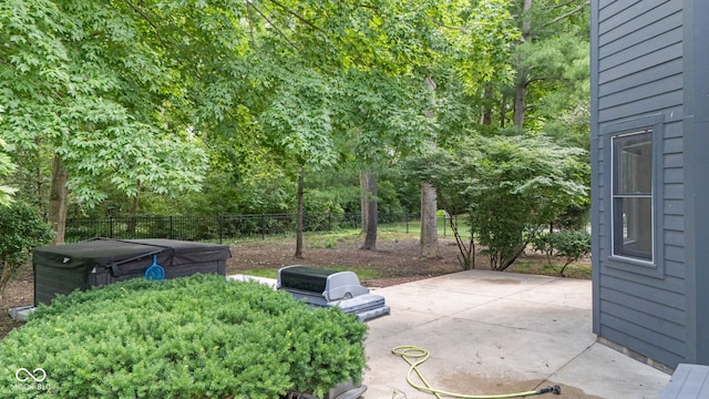 11266 Old Stone Dr, Indianapolis, IN 46236 - view of patio / terrace featuring a hot tub