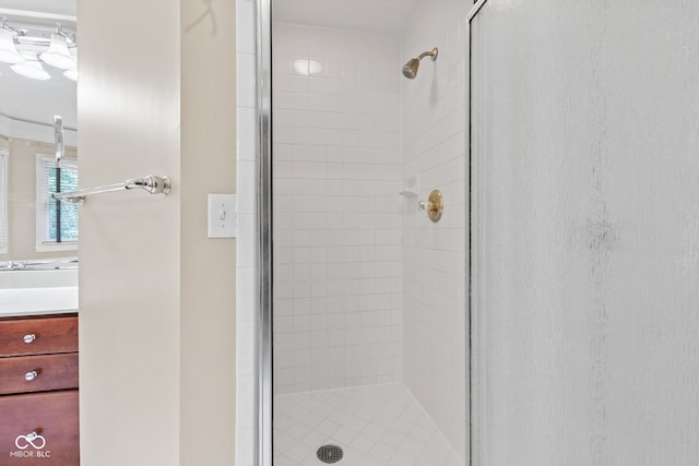 11266 Old Stone Dr, Indianapolis, IN 46236 - full bathroom with a stall shower and vanity
