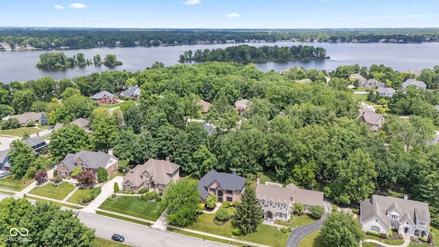 11266 Old Stone Dr, Indianapolis, IN 46236 - aerial view of residential area with a large body of water