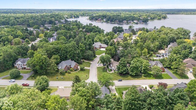 11266 Old Stone Dr, Indianapolis, IN 46236 - aerial perspective of suburban area featuring a nearby body of water