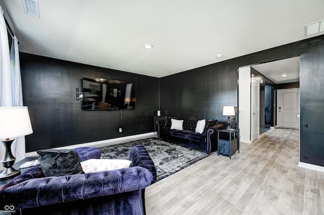 6332 Card Blvd, Indianapolis, IN 46221 - living room featuring light wood-style floors and baseboards