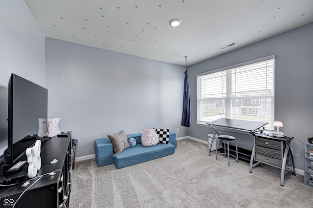 6332 Card Blvd, Indianapolis, IN 46221 - office area featuring baseboards and carpet flooring