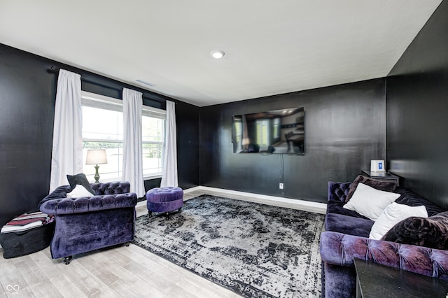 6332 Card Blvd, Indianapolis, IN 46221 - living area featuring wood finished floors and baseboards